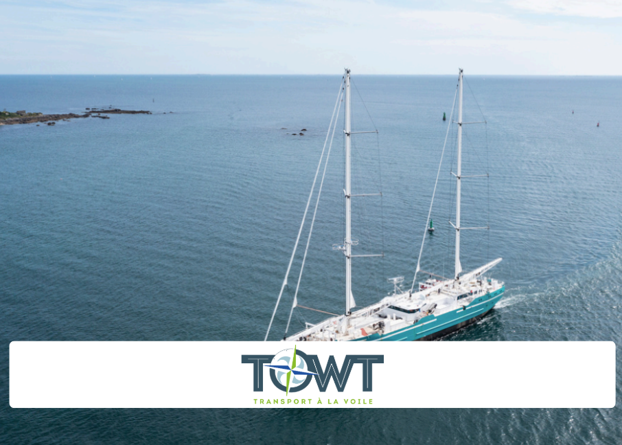 Sailling vessel “Anemos”, first sailing cargo ship in modern history about to sail